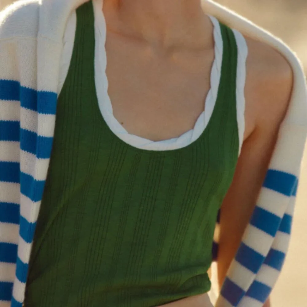 Brand New Pilcro Ribbed Racerback Tank - Picture 7 of 9